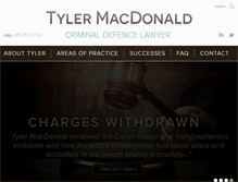 Tablet Screenshot of macdonaldcriminaldefence.com
